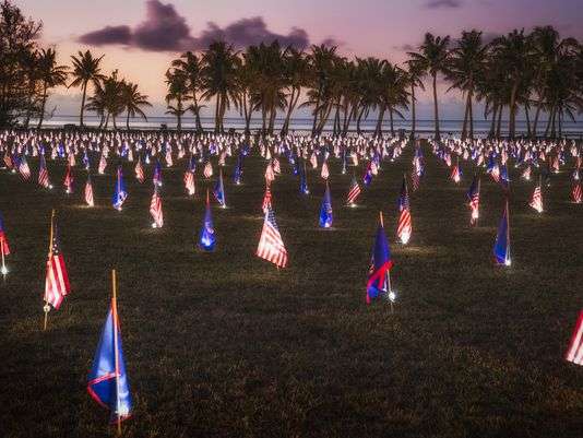 The United States commemorates "War Victims' Memorial Day" with military offers in Washington